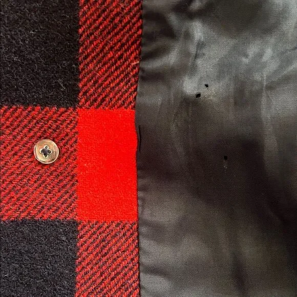 Like New! J. Crew Wool Blend Buffalo Check Peacoat Red and Blue in Size 2 - Picture 15 of 16